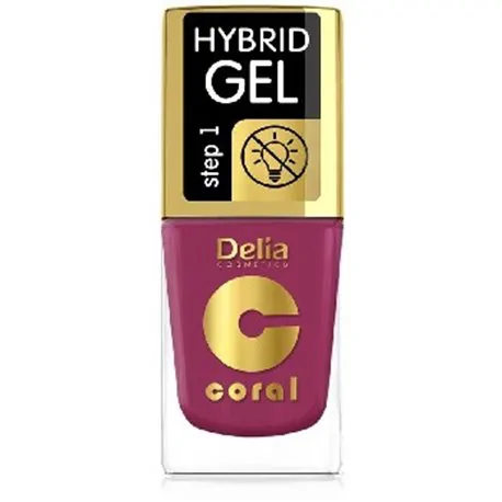 Delia Coral Hybrid Gel hybrydowy lakier do paznokci ciemny róż 71