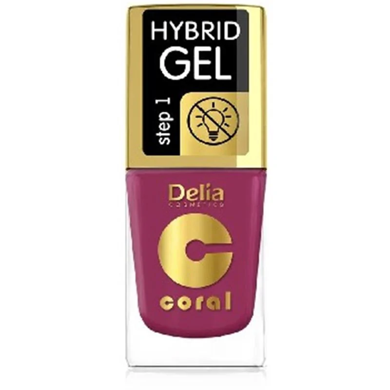 Delia Coral Hybrid Gel hybrydowy lakier do paznokci ciemny róż 71