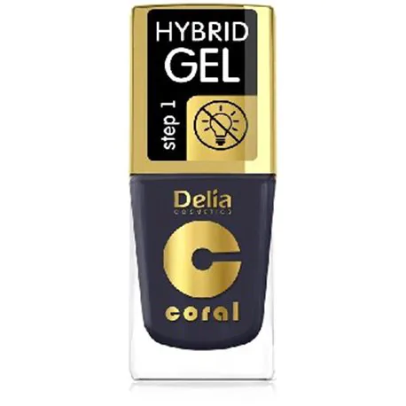 Delia Coral Hybrid Gel hybrydowy lakier do paznokci grafit 77