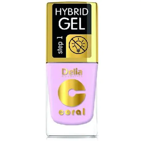 Delia Coral Hybrid Gel hybrydowy lakier do paznokci jasny fiolet 115
