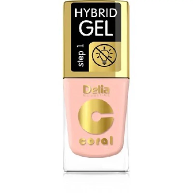 Delia Coral Hybrid Gel hybrydowy lakier do paznokci jasny łososiowy 113