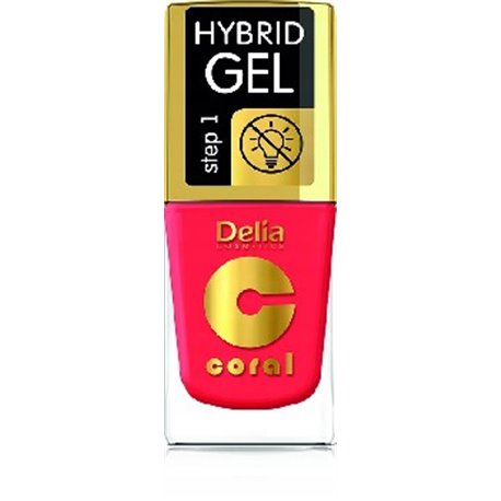 Delia Coral Hybrid Gel hybrydowy lakier do paznokci karmazyn 119