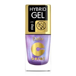 Delia Coral Hybrid Gel hybrydowy lakier do paznokci multirefleksy fioletowy 106