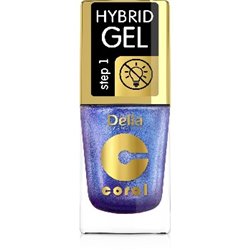 Delia Coral Hybrid Gel hybrydowy lakier do paznokci multirefleksy niebieski 109