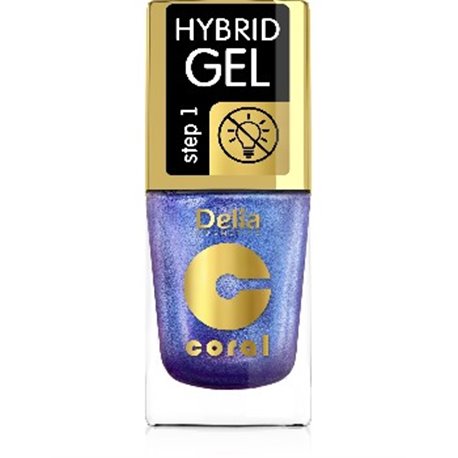Delia Coral Hybrid Gel hybrydowy lakier do paznokci multirefleksy niebieski 109