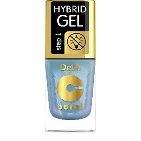 Delia Coral Hybrid Gel hybrydowy lakier do paznokci multirefleksy turkusowy 111