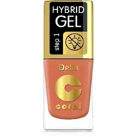 Delia Coral Hybrid Gel hybrydowy lakier do paznokci pomarańczowy 81