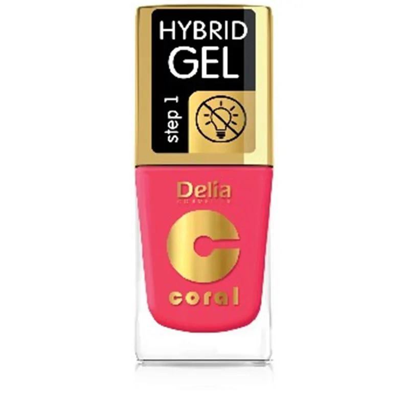 Delia Coral Hybrid Gel hybrydowy lakier do paznokci romantic rose 102