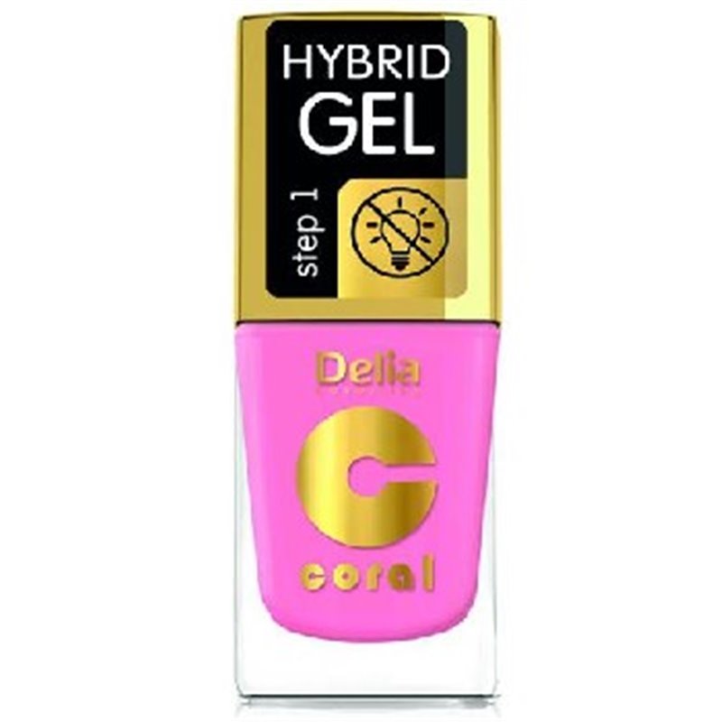 Delia Coral Hybrid Gel hybrydowy lakier do paznokci różowy 117