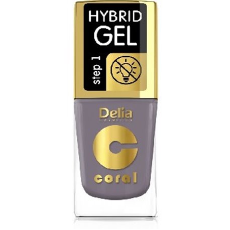 Delia Coral Hybrid Gel hybrydowy lakier do paznokci szary 78