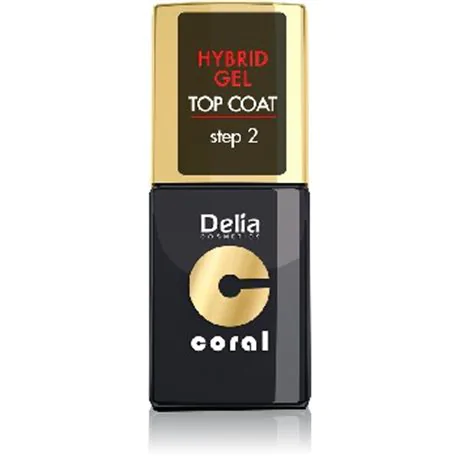 Delia Coral Hybrid Gel hybrydowy lakier do paznokci Top Coat
