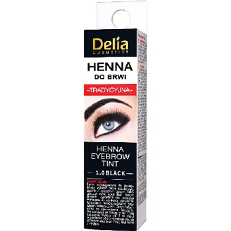 Delia Cosmetics Henna do brwi tradycyjna 1.0 czarny