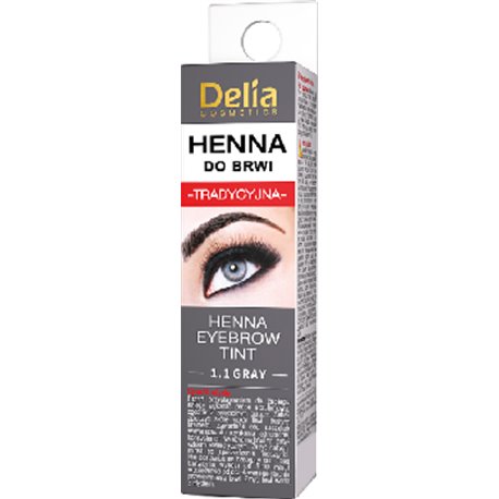 Delia Cosmetics Henna do brwi tradycyjna 1.1 grafitowy