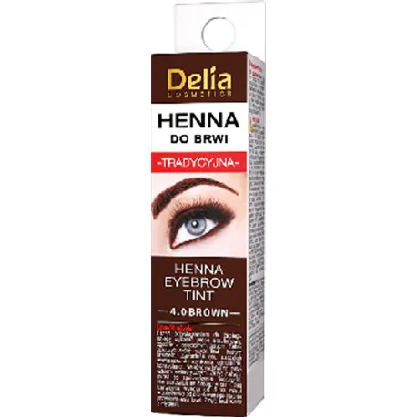 Delia Cosmetics Henna do brwi tradycyjna 4.0 brązowy