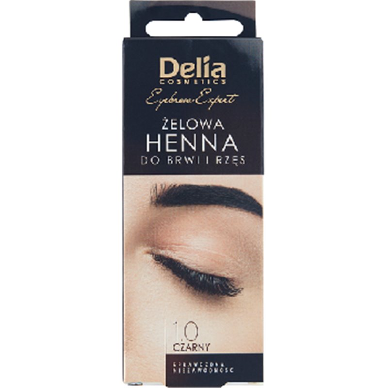 Delia Cosmetics procolor Henna do brwi i rzęs żelowa 1.0 czarny