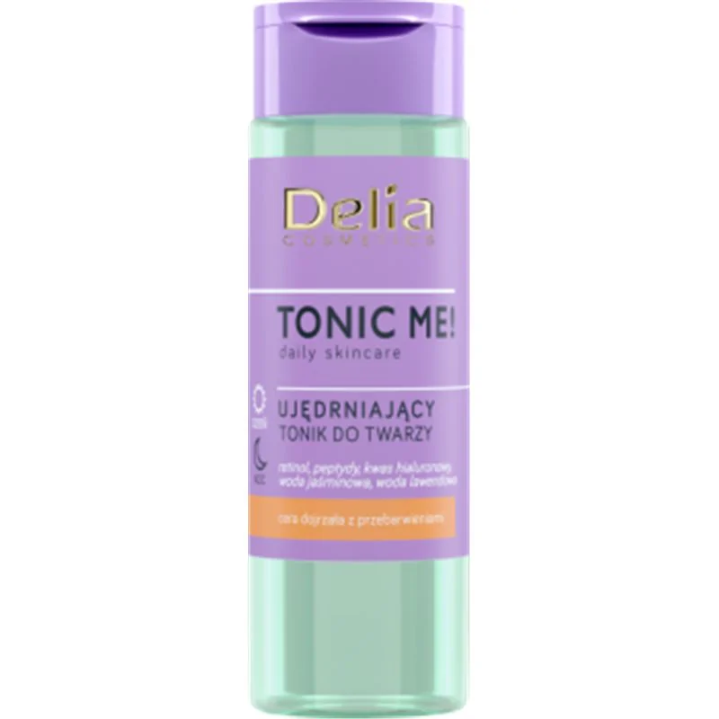 Delia Cosmetics Tonic Me! Ujędrniający tonik do twarzy na dzień noc 200 ml