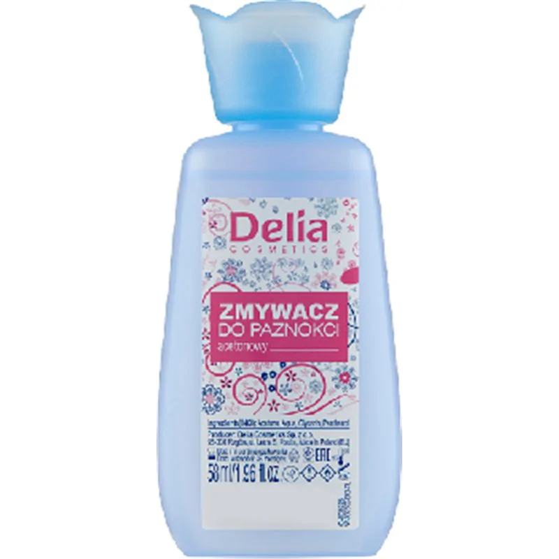 Delia Cosmetics Zmywacz do paznokci acetonowy 58 ml