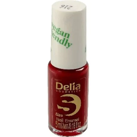 Delia DC- Size S lakier do paznokci Vegan Friendly 5ml 216 Cherry Bomb