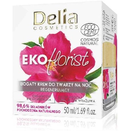 Delia Ekoflorist Hibiskus bogaty krem do twarzy na noc 50ml