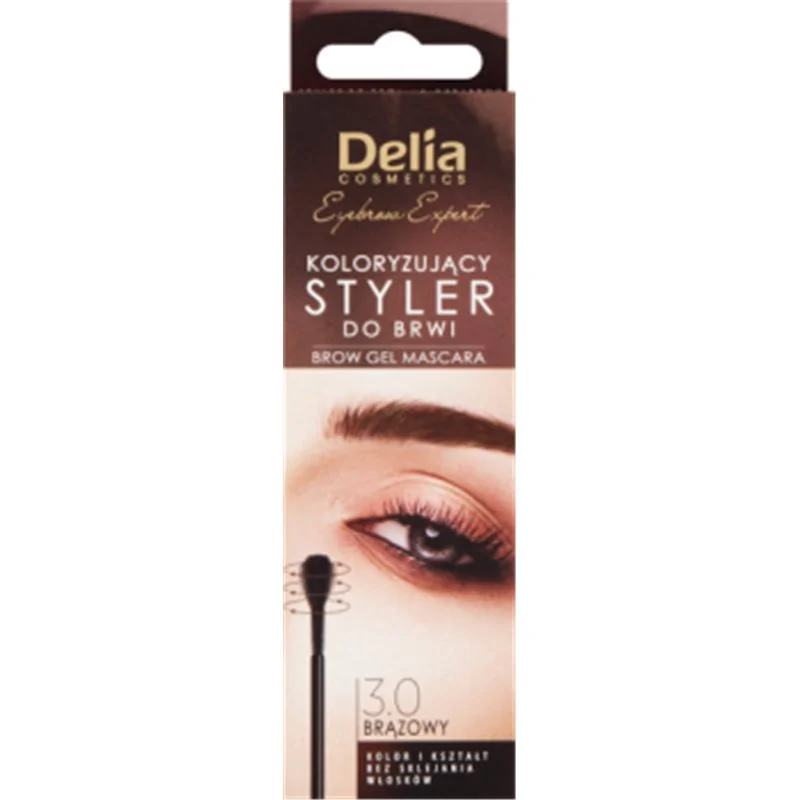 Delia Eye Brow Expert styler do brwi brąz 11ml