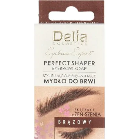 Delia Eyebrow Expert mydło do brwi stylizująco-pielęgnujące brązowe