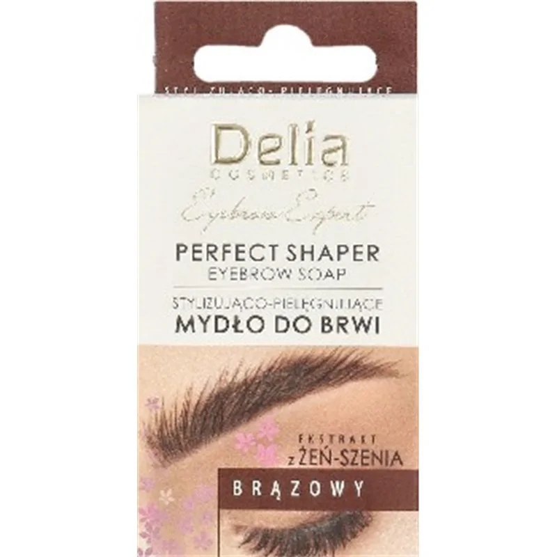 Delia Eyebrow Expert mydło do brwi stylizująco-pielęgnujące brązowe