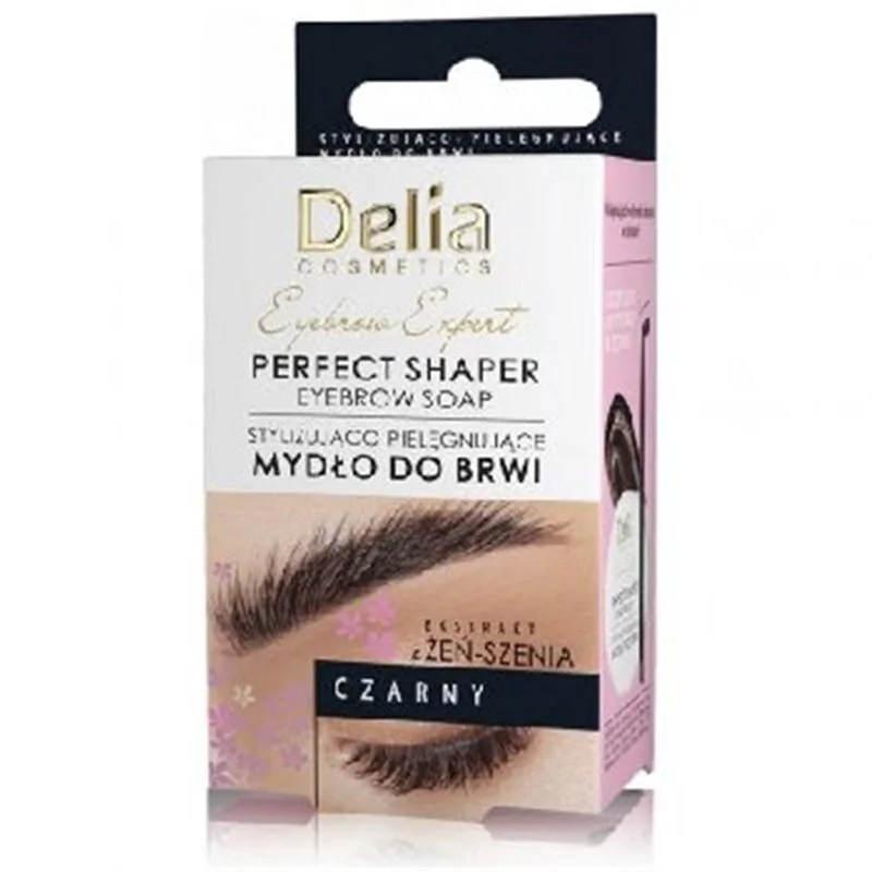 Delia Eyebrow Expert mydło do brwi stylizująco-pielęgnujące czarne