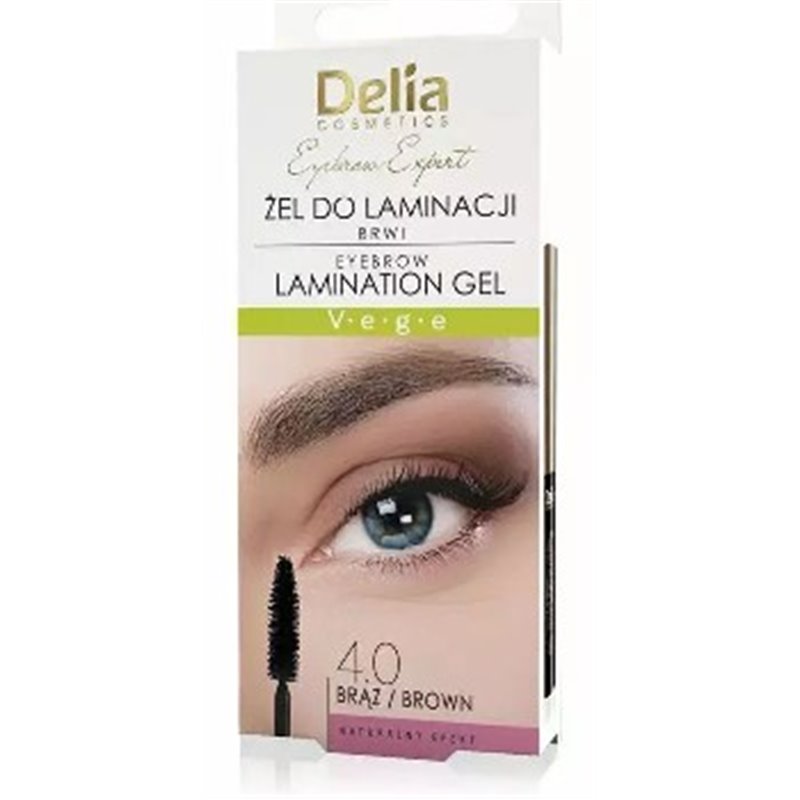 Delia Eyebrow Expert żel do laminacji brwi brąz 4.0 4ml