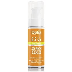 Delia make up baza rich coco wygładzająco-liftingująca 30ml
