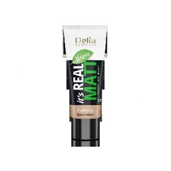 Delia podkład Real Matt 101 Porcelain 30ml