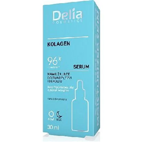 Delia serum nawilżające do twarzy szyi i dekoltu kolagen 30ml