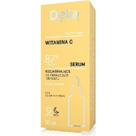 Delia serum rozjaśniające do twarzy szyi i dekoltu witamina C 30ml