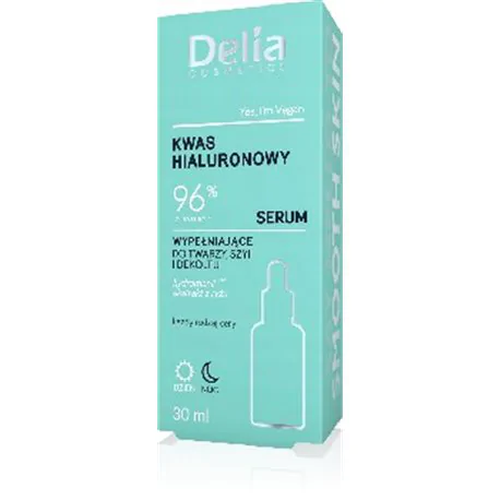 Delia serum wypełniające do twarzy szyi i dekoltu kwas hialuronowy 30ml