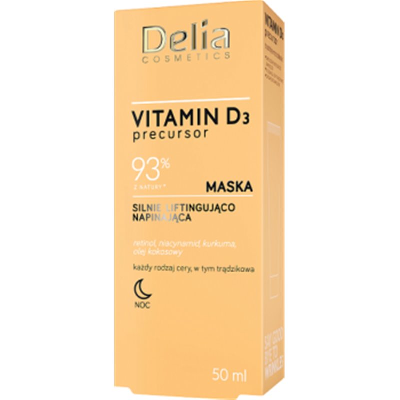 Delia Vitamina D3 maska silnie liftingująco napinająca do twarzy na noc 50ml