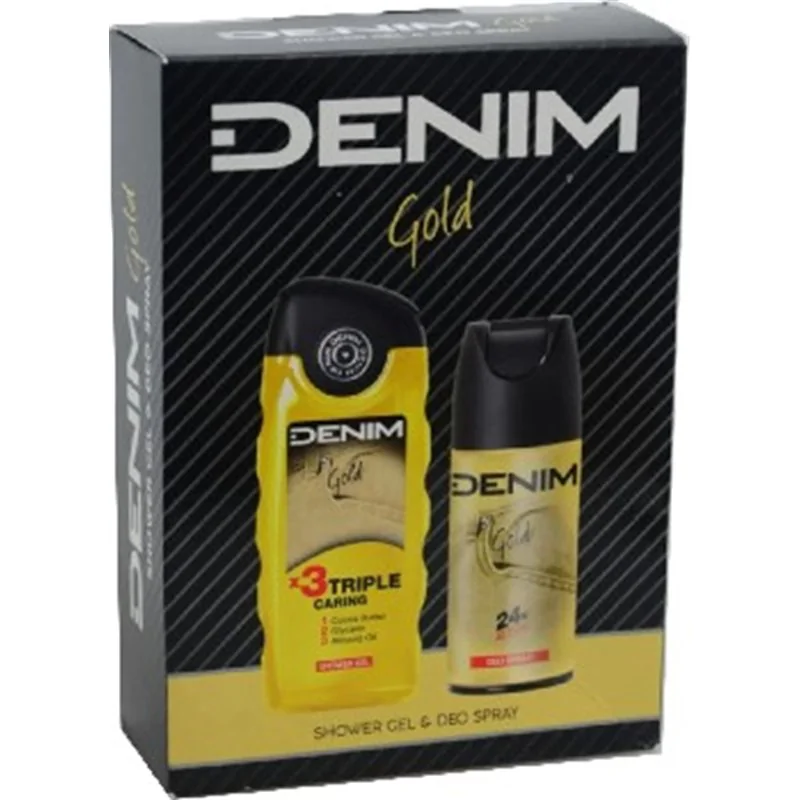 Denim zestaw Gold (żel pod prysznic + deo)