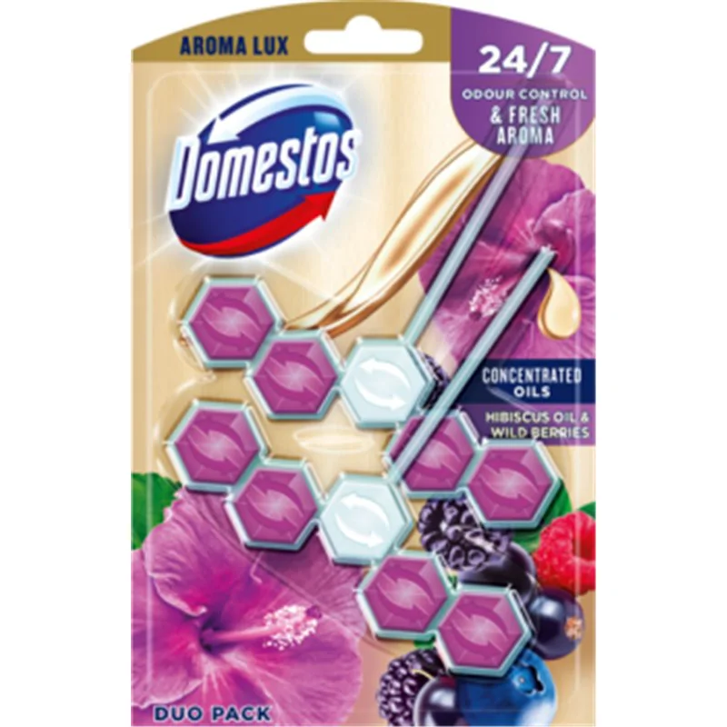 Domestos kostka WC Aroma Lux Hibiscus Oil 2szt