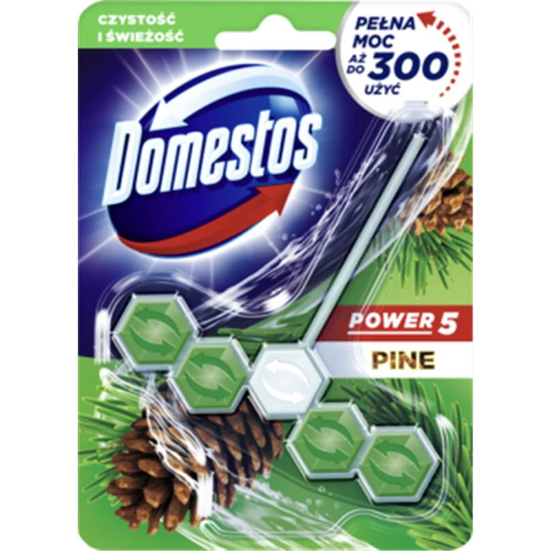 Domestos Power 5 Kostka zapachowa do WC Pine 55 g