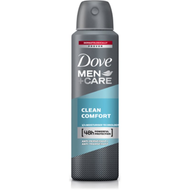 Dove Men plus Care Clean Comfort Antyperspirant w aerozolu 150 ml