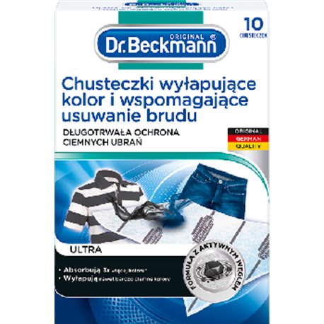 Dr. Beckmann chusteczki wyłapujące kolor i wspomagające usuwanie brudu 10 szt