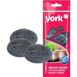 Druciak stalowy 3 szt. York