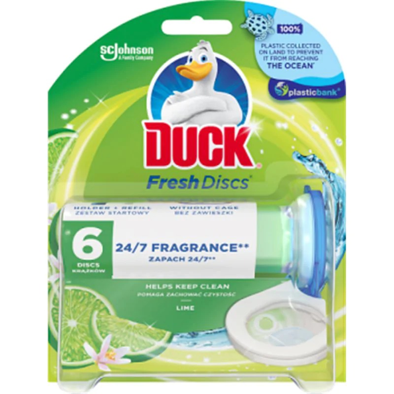 Duck Fresh Discs Żelowy krążek do toalety Lime 36 ml