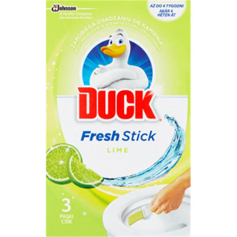 Duck Fresh Stick Lime Żelowe paski do toalet 27 g (3 x 9 g)