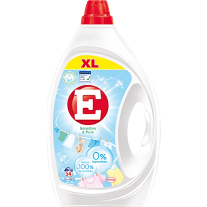 E Sensitive & Pure Żel do prania 2430 ml (54 prania)