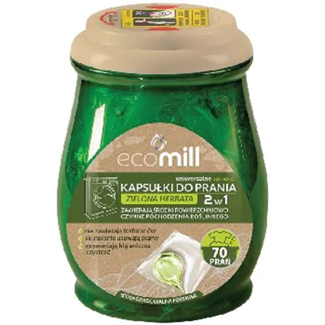 Ecomill Kapsułki do prania Zielona Herbata 70szt