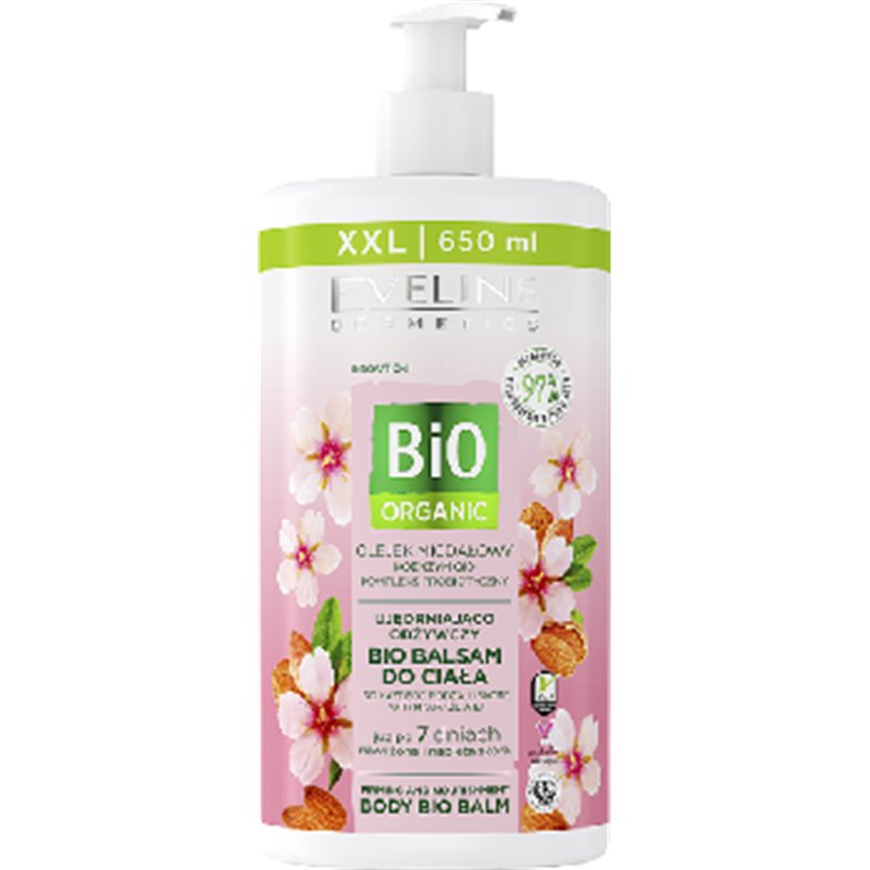 Eveline Bio Organic Ujędrniająco-odżywczy balsam do ciała z olejkiem migdałowym