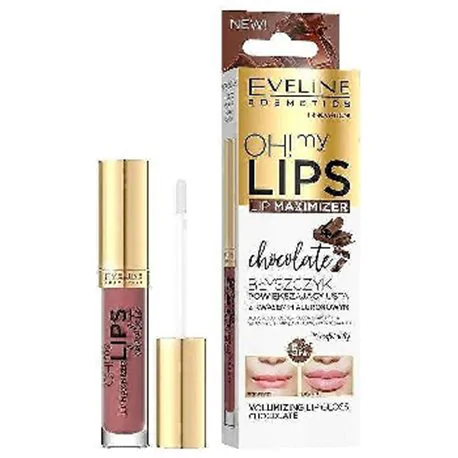 Eveline błyszczyk do ust Oh My Lips Lip Maximizer czekolada 4,5 ml