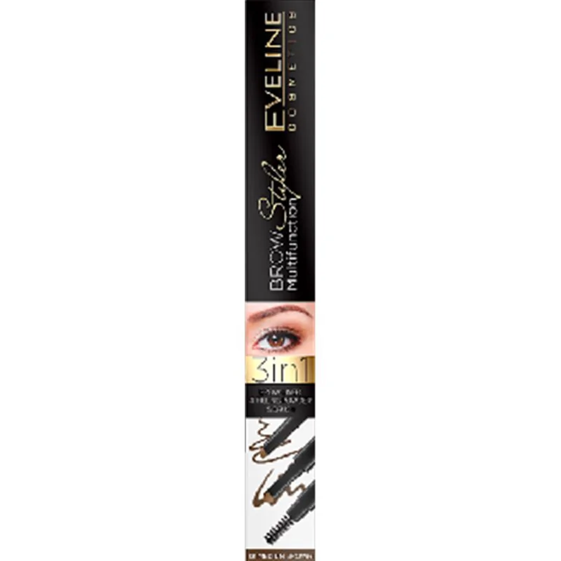 Eveline Brow Multifunction Styler Kredka do brwi 3w1 medium brown