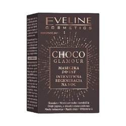 Eveline Choco Glamur Intensywnie regenerująca maseczka do ust na noc 12 ml