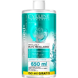 Eveline Cosmetics Facemed+ Matujący płyn micelarny 3w1 650 ml