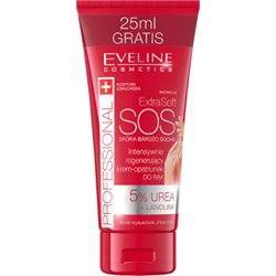 Eveline Extra Soft Intensywnie regenerujący krem-opatrunek do rąk 5% urea + lanolina